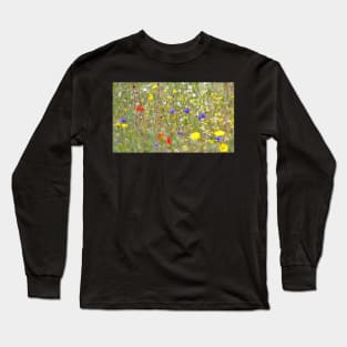 wild flowers meadow Long Sleeve T-Shirt